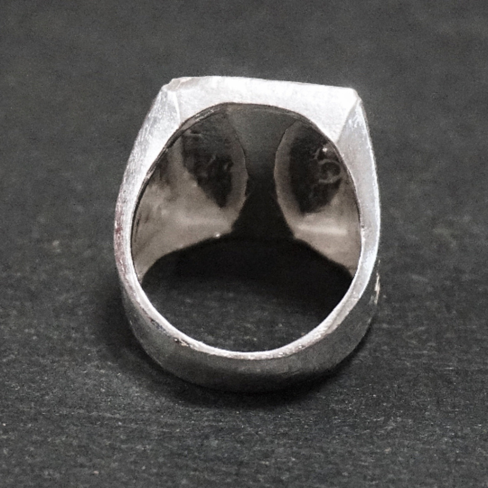 Sterling Silver Zodiac Men's Dragon Ring - Picture 4 of 4